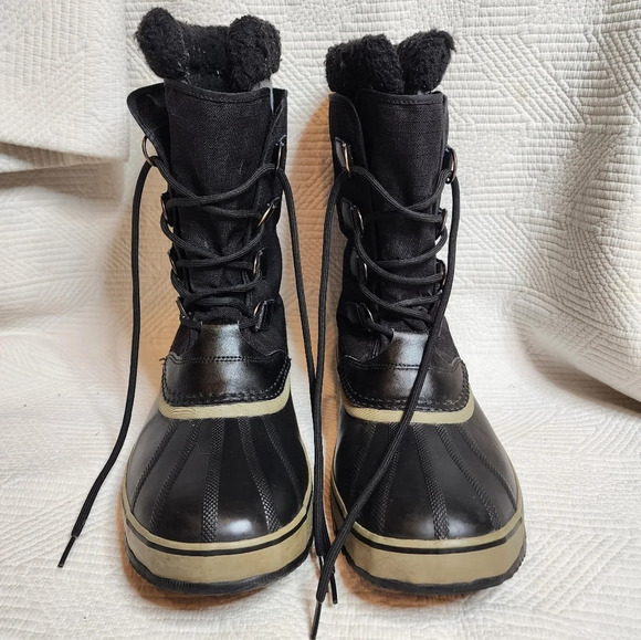 SOREL Men's 1964 Pac Nylon Waterproof Insulated Black Winter Boots Size 14 - Picture 2 of 16
